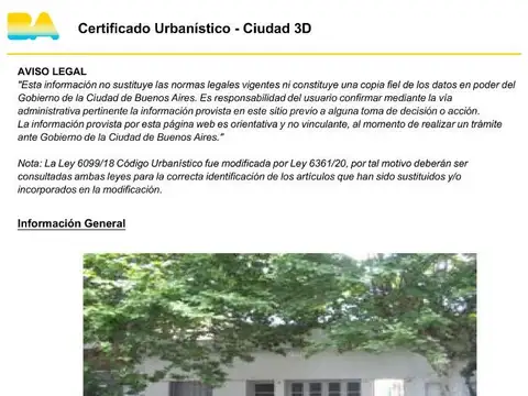 Terreno en Venta 65  mts Fondo
