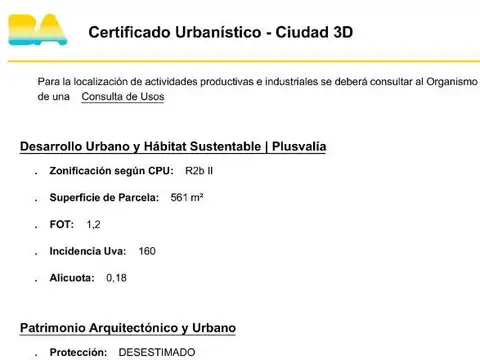 LOTE DE 8.66 x 65mt