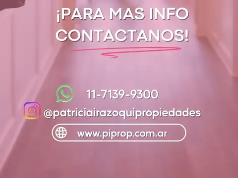 Departamento Monoambiente con 1 baño