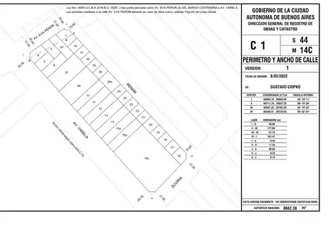 Venta Terreno sobre Av. Varela 820 m2 Vendibles Flores Potencial Desarrollo Residencial