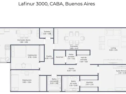 Departamento en Venta de 3 dormitorios