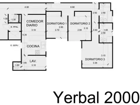 Departamento en Venta de 4 ambientes