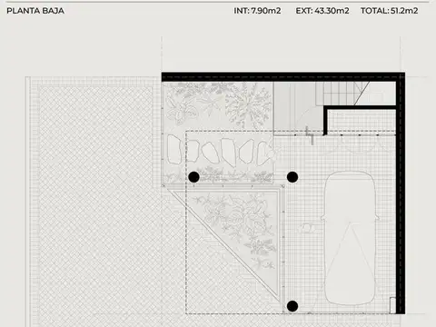 Casa de 3 dormitorios con terraza, pileta y cochera
