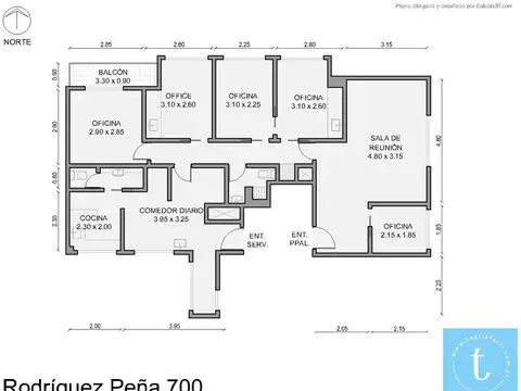Departamento en Venta en Barrio Norte, USD 123.000