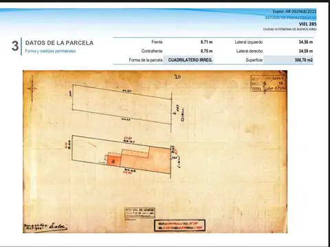 Terreno en Venta en Caballito, USD 980.000