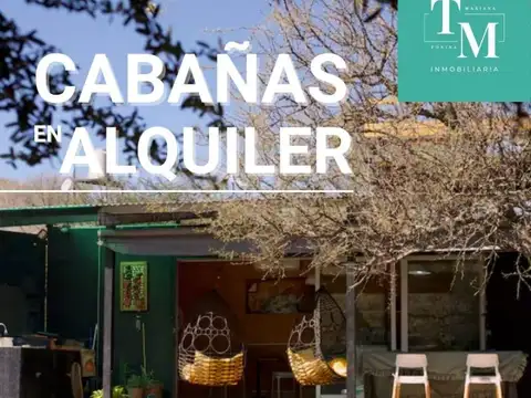Cabañas en alquiler temporario p/ 2-4  personas - Valle Hermoso, Córdoba-