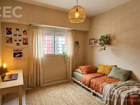 Departamento 2 ambientes con 1 baño