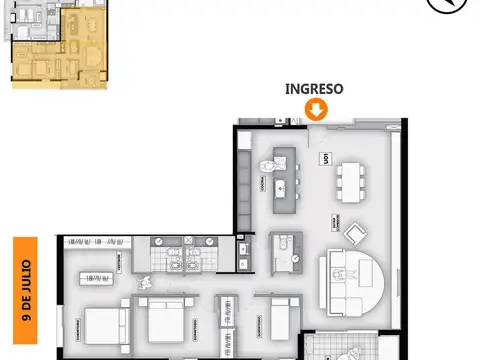 Departamento venta en Zona Centro, Rosario 3 dormitorios c/ amenities!
