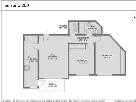 Departamento en Venta en Villa Crespo, USD 205.000