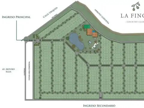 Lote en Barrio Residencial, La Finca Funes.