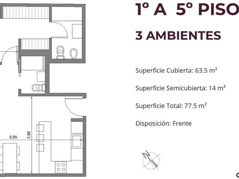 Departamento en Venta A Estrenar