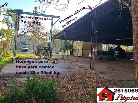 Bien Ubicado TERRENO.2478m2 + (Salón 120m2+Galpon 405m2)