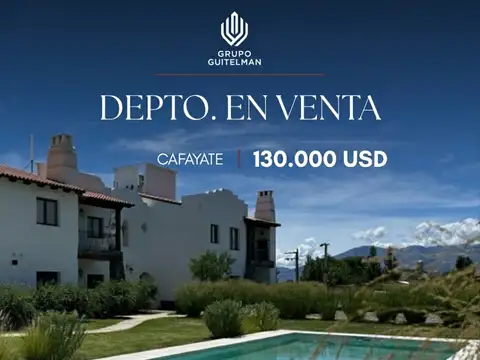 Departamento en venta en Cafayate con pileta y asador
