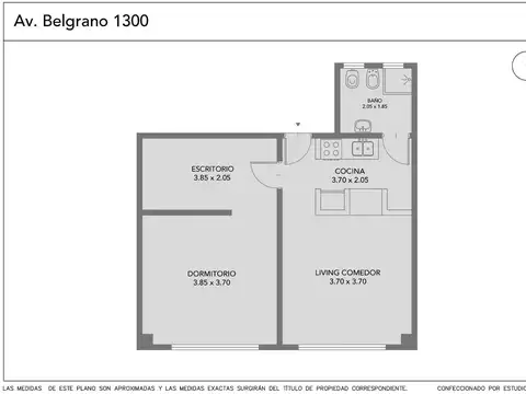 Departamento en Venta en Monserrat, USD 74.000