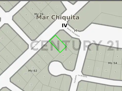 Terreno en Venta 27  mts Fondo