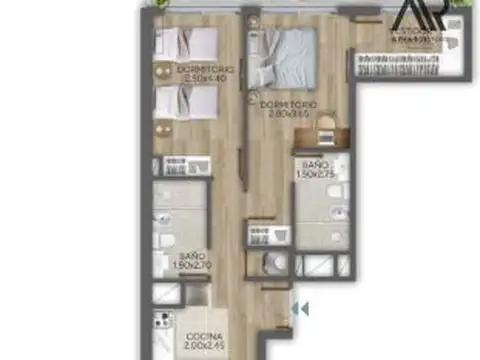 Apartamento en alquiler en Barrio Golf