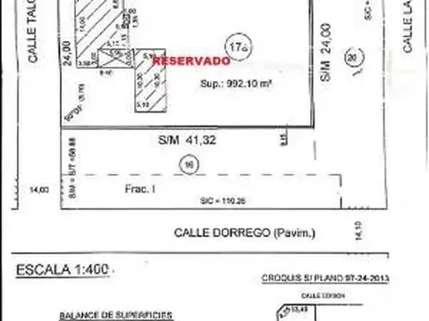 Terreno en Venta de 504,0 m2