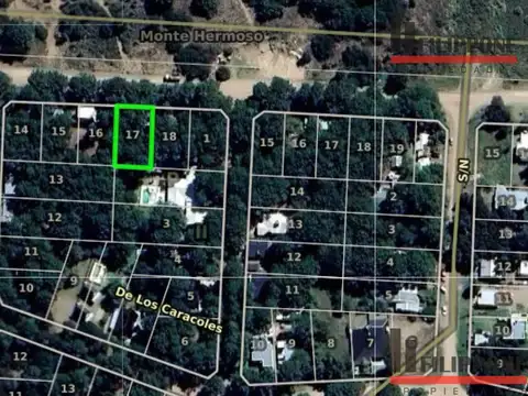 Terreno en Venta 17  mts Fondo