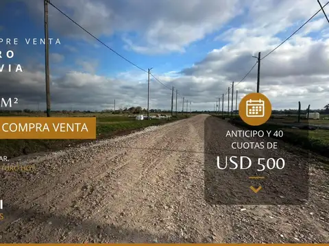 Venta de lotes 100% financiados.