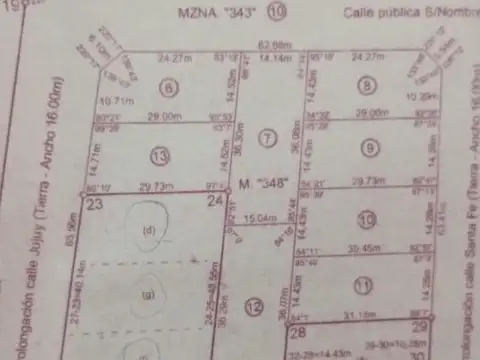 Santa Rosa del Conlara 3 lotes en José M. Martinez y Jujuy