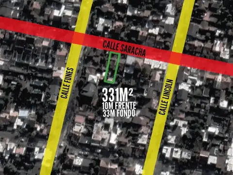 Terreno en venta - 331mts2 - Castelar Norte