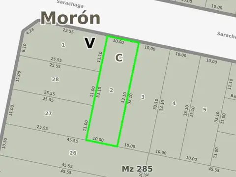 Terreno en Venta en Castelar Norte, USD 150.000