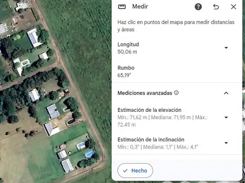 Terreno en Venta 50  mts Fondo
