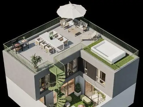 Casa 7 ambientes con 2 baños