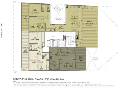 Departamento en Venta de 3 ambientes
