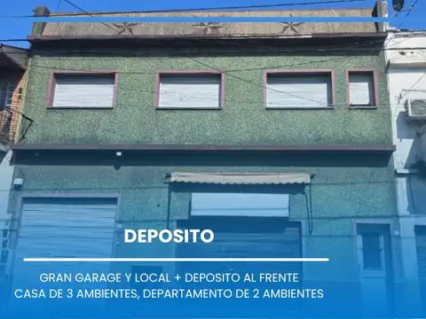 VENTA - GRAN GARAGE Y LOCAL   DEPOSITO   CASA 3 AMB   DEPTO 2 AMB - WILDE