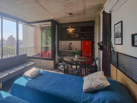 MONOAMBIENTE AMOBLADO ESTILO INDUSTRIAL SAN JUAN Y ALVEAR EN VENTA