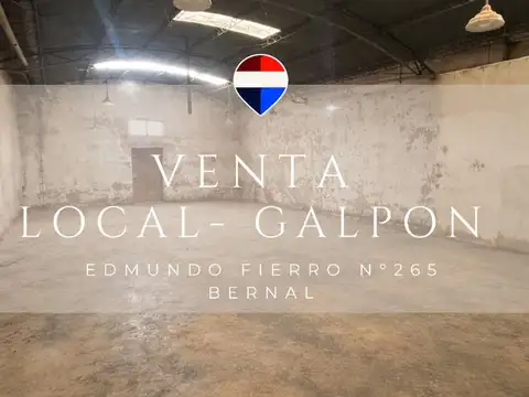 VENTA GALPON LOCAL DEPOSITO  480 m2 BERNAL
