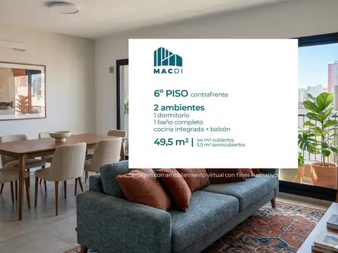 Excelente Departamento 2 ambientes a estrenar en Venta en Boedo