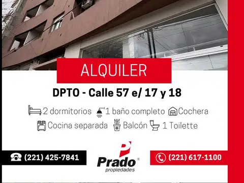 DEPTO DE CATEGORIA DE DOS DORM - ZONA CENTRO A METROS DE PLAZA MORENO - CON COCHERA CUBIERTA