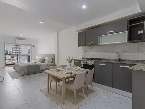 Venta Monoambiente con balcón y parrilla en Villa del Parque.