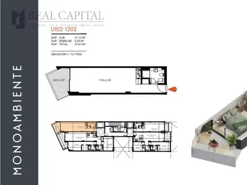 Departamento en Venta Apto profesional