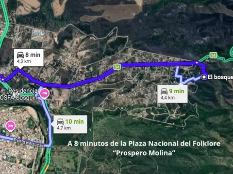 Terreno en Venta en Cosquin, USD 6.000