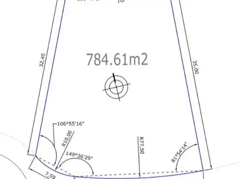 Terreno en Venta de 785,0 m2