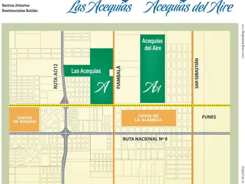 Terreno en  venta, las Acequias, Roldán, Santa Fe