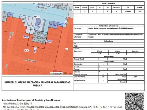 Terreno en Venta de 119,0 m2