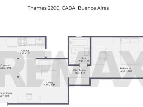 Departamento en Venta en Palermo, USD 124.500