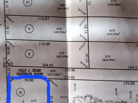 Terreno en Venta de 2900,0 m2