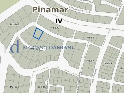 Lote Multifamiliar en Venta en Pinamar Zona Nayades
