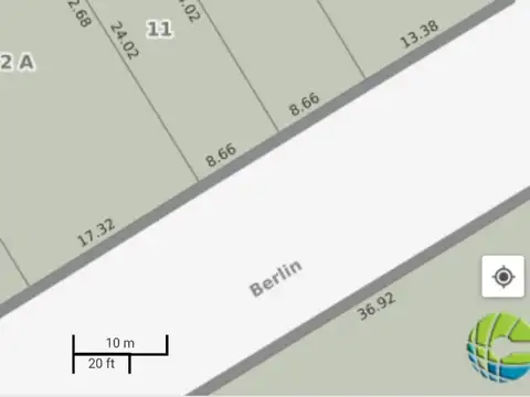 Terreno en Venta 22  mts Frente