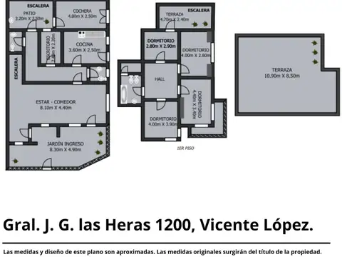 Casa en Venta en Vicente Lopez Vias / Maipu, USD 370.000