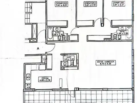 Departamento en Venta de 3 dormitorios
