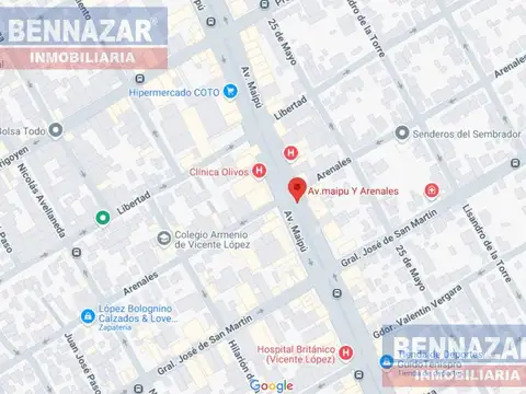 Terreno en Venta en Vicente López, USD 450.000