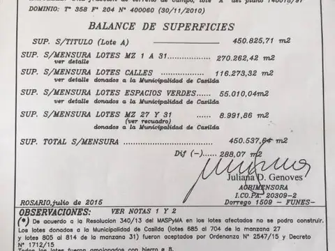 Terreno en Venta en Antártida Argentina, USD 25.000