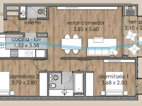 Departamento en Venta al Este