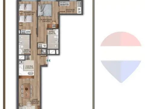Departamento en Venta de 2 dormitorios